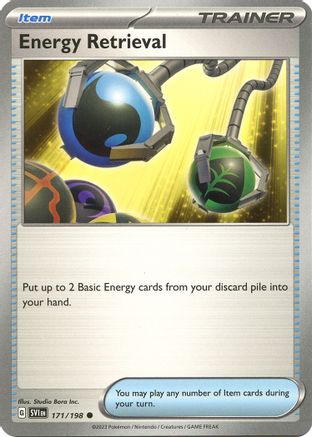 SV01 Scarlet & Violet Base Set  171/198 Energy Retrieval  - Common