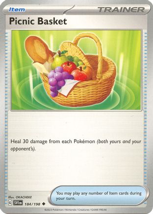 SV01 Scarlet & Violet Base Set  184/198 Picnic Basket  - Reverse Holofoil - Uncommon