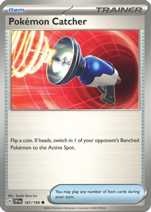 SV01 Scarlet & Violet Base Set  187/198 Pokemon Catcher  - Reverse Holofoil - Common