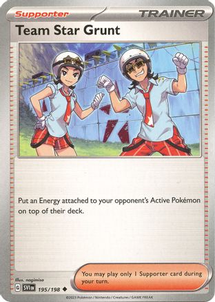 SV01 Scarlet & Violet Base Set  195/198 Team Star Grunt  - Reverse Holofoil - Uncommon