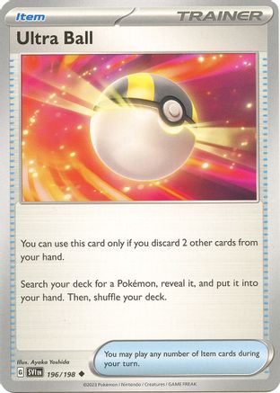 SV01 Scarlet & Violet Base Set  196/198 Ultra Ball  - Uncommon