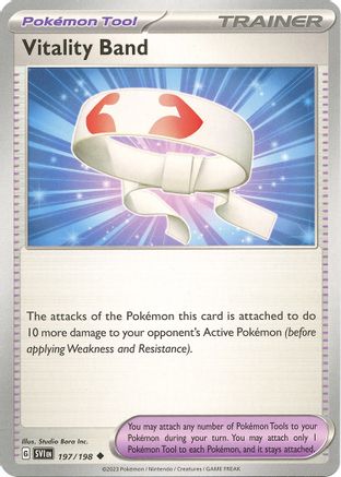 SV01 Scarlet & Violet Base Set  197/198 Vitality Band  - Reverse Holofoil - Uncommon