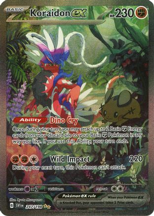 SV01 Scarlet & Violet Base Set  247/198 Koraidon ex  - Holofoil - Special Illustration Rare