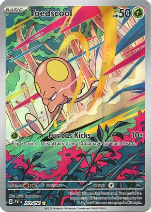 SV01 Scarlet & Violet Base Set  201/198 Toedscool  - Holofoil - Illustration Rare