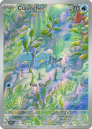 SV01 Scarlet & Violet Base Set  205/198 Clauncher  - Holofoil - Illustration Rare