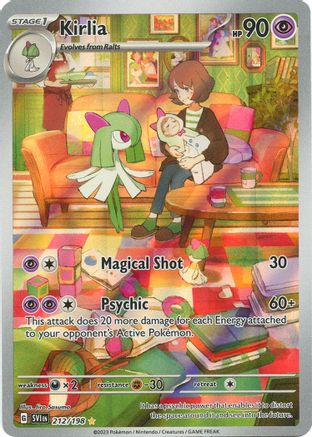 SV01 Scarlet & Violet Base Set  212/198 Kirlia  - Holofoil - Illustration Rare