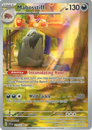 SV01 Scarlet & Violet Base Set  218/198 Mabosstiff  - Holofoil - Illustration Rare