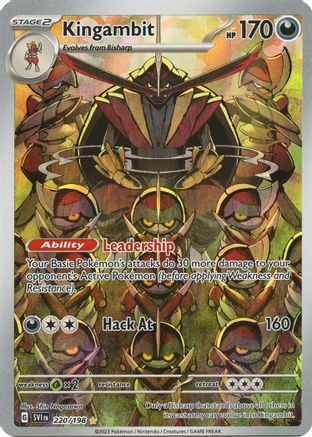 SV01 Scarlet & Violet Base Set  220/198 Kingambit  - Holofoil - Illustration Rare