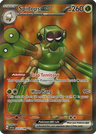 SV01 Scarlet & Violet Base Set  223/198 Spidops ex  - Holofoil - Ultra Rare