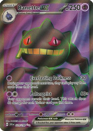 SV01 Scarlet & Violet Base Set  229/198 Banette ex  - Holofoil - Ultra Rare