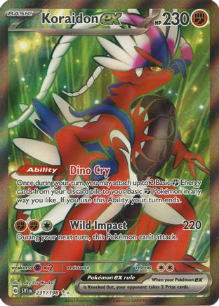 SV01 Scarlet & Violet Base Set  231/198 Koraidon ex  - Holofoil - Ultra Rare