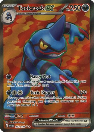SV01 Scarlet & Violet Base Set  232/198 Toxicroak ex  - Holofoil - Ultra Rare