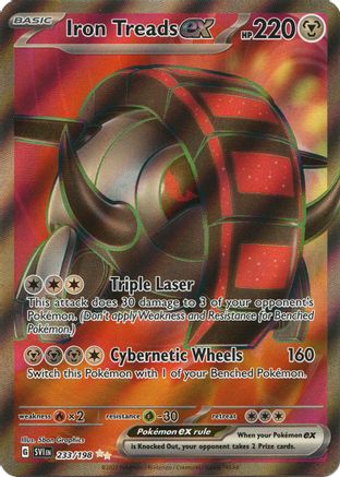 SV01 Scarlet & Violet Base Set  233/198 Iron Treads ex  - Holofoil - Ultra Rare