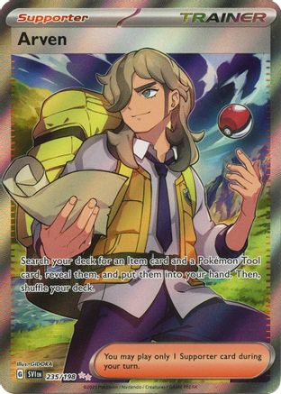 SV01 Scarlet & Violet Base Set  235/198 Arven  - Holofoil - Ultra Rare