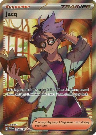 SV01 Scarlet & Violet Base Set  236/198 Jacq  - Holofoil - Ultra Rare