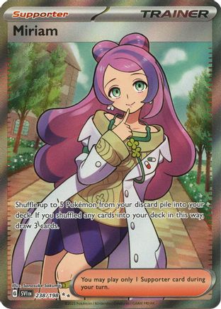 SV01 Scarlet & Violet Base Set  238/198 Miriam  - Holofoil - Ultra Rare