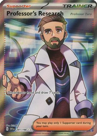 SV01 Scarlet & Violet Base Set  241/198 Professor's Research  - Holofoil - Ultra Rare