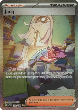 SV01 Scarlet & Violet Base Set  250/198 Jacq  - Holofoil - Special Illustration Rare