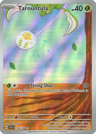 SV01 Scarlet & Violet Base Set  199/198 Tarountula  - Holofoil - Illustration Rare