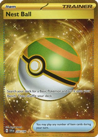 SV01 Scarlet & Violet Base Set  255/198 Nest Ball  - Holofoil - Hyper Rare