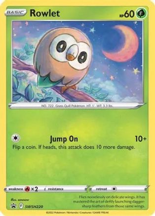 Miscellaneous Cards & Products  SWSH220 Rowlet  - Holofoil - Promo