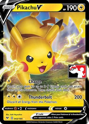 Prize Pack Series Cards  Pikachu V  - Holofoil - Ultra Rare