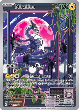 SV Scarlet & Violet Promo Cards  013 Miraidon  - Holofoil - Promo