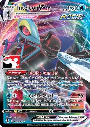 Prize Pack Series Cards  Inteleon VMAX  - Holofoil - Ultra Rare
