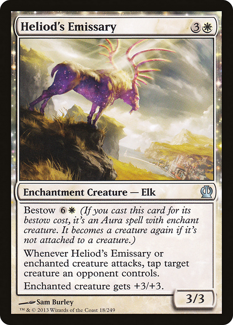 Theros - (THS-018) - Heliod's Emissary: (enchantment) Foil