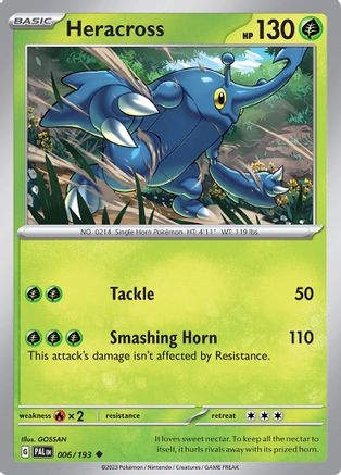 SV02 Paldea Evolved  006/193 Heracross  - Uncommon