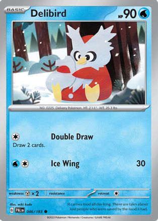 SV02 Paldea Evolved  046/193 Delibird  - Reverse Holofoil - Common