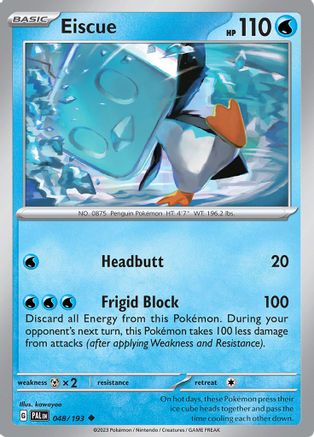 SV02 Paldea Evolved  048/193 Eiscue  - Uncommon