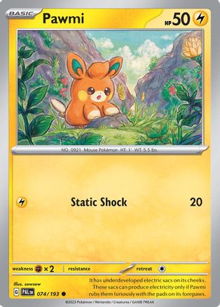 SV02 Paldea Evolved  074/193 Pawmi  - Common