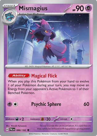 SV02 Paldea Evolved  088/193 Mismagius  - Uncommon