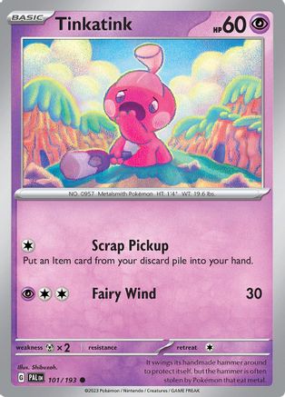 SV02 Paldea Evolved  101/193 Tinkatink  - Common