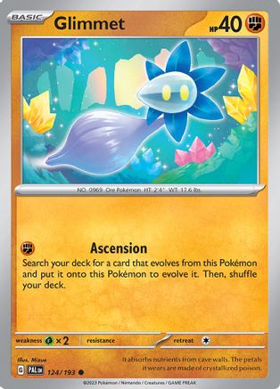 SV02 Paldea Evolved  124/193 Glimmet  - Reverse Holofoil - Common