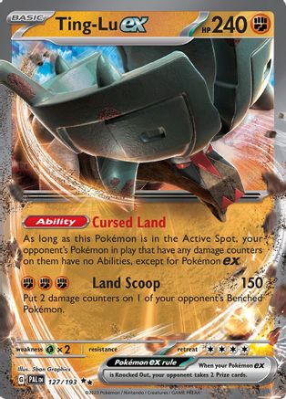 SV02 Paldea Evolved  127/193 Ting-Lu ex  - Holofoil - Double Rare