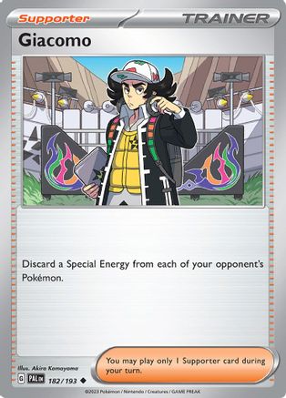 SV02 Paldea Evolved  182/193 Giacomo  - Reverse Holofoil - Uncommon
