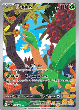 SV02 Paldea Evolved  195/193 Tropius  - Holofoil - Illustration Rare