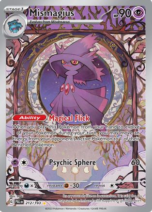 SV02 Paldea Evolved  212/193 Mismagius  - Holofoil - Illustration Rare