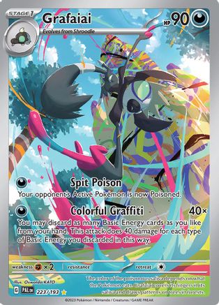 SV02 Paldea Evolved  223/193 Grafaiai  - Holofoil - Illustration Rare