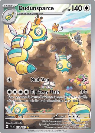 SV02 Paldea Evolved  229/193 Dudunsparce  - Holofoil - Illustration Rare