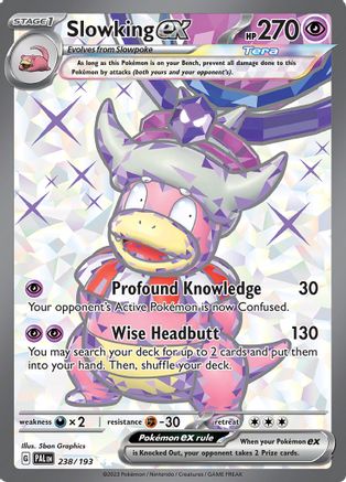 SV02 Paldea Evolved  238/193 Slowking ex  - Holofoil - Ultra Rare