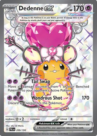 SV02 Paldea Evolved  239/193 Dedenne ex  - Holofoil - Ultra Rare