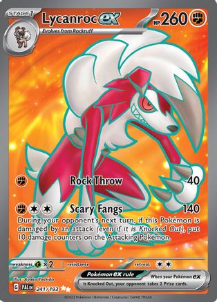 SV02 Paldea Evolved  241/193 Lycanroc ex  - Holofoil - Ultra Rare