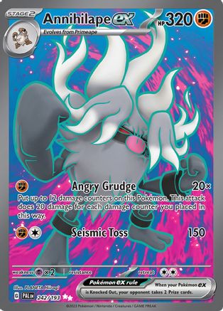 SV02 Paldea Evolved  242/193 Annihilape ex  - Holofoil - Ultra Rare