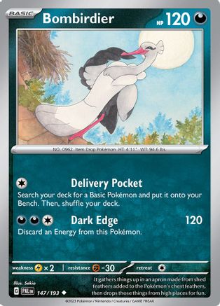 SV02 Paldea Evolved  147/193 Bombirdier  - Uncommon