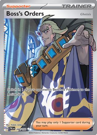 SV02 Paldea Evolved  248/193 Boss's Orders  - Holofoil - Ultra Rare