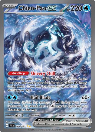 SV02 Paldea Evolved  261/193 Chien-Pao Ex  - Holofoil - Special Illustration Rare