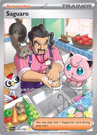 SV02 Paldea Evolved  270/193 Saguaro  - Holofoil - Special Illustration Rare
